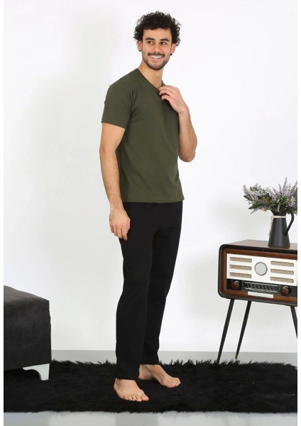 Erkek Penye Haki 3'lü Pijama Takımı fiyatları