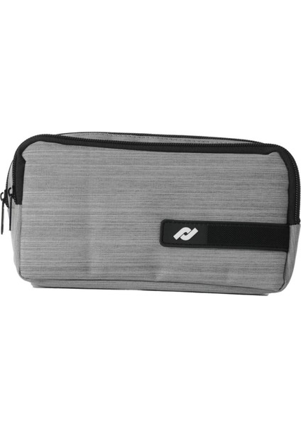 Iki Bölmeli Gri Kalem Çantası, Günlük ve Okul Kullanımı Için Uygun