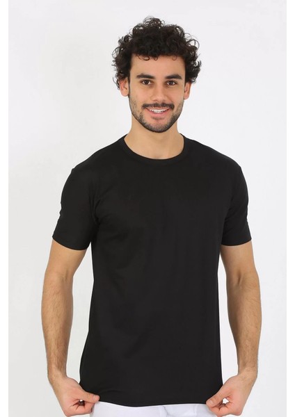 Erkek Sıfır Yaka Siyah Penye Atlet fırsatları