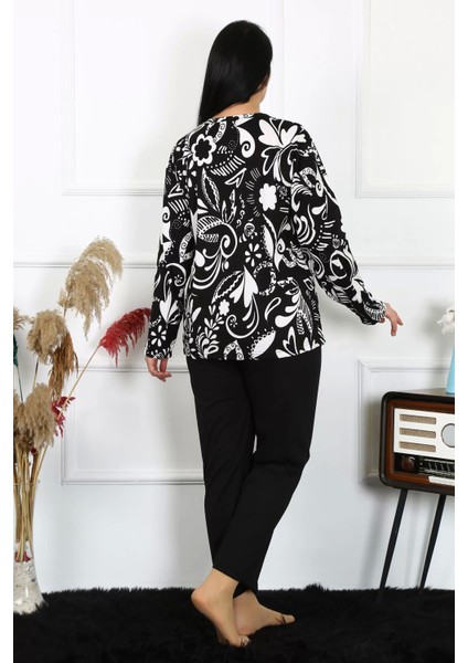 Kadın Büyük Beden Penye Uzun Kol Pijama Takım fırsatları