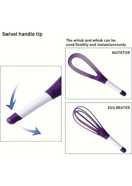 Silikon Saplı 2 Işlevli Çırpıcı (Balon ve Düz) indirimleri