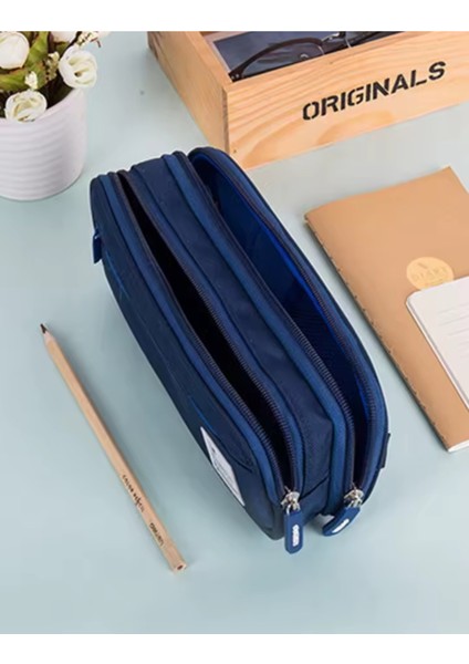 Şık Desenli Geniş Kapasiteli Kanvas Kalemlik ve Cüzdan, Okul Öncesi Hediye Seçeneği modelleri