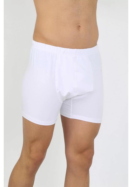 Erkek Pamuk Paçalı Külot Beyaz