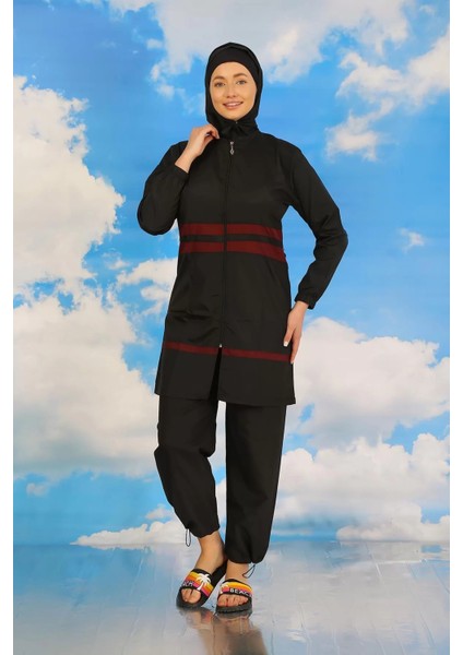 Kadın Tam Tesettür Mayo Siyah indirimleri