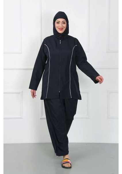 Büyük Beden Tesettür Büyük Mayo Lacivert fiyatları