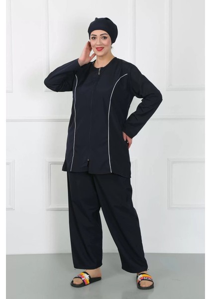 Büyük Beden Tesettür Büyük Mayo Lacivert indirimleri