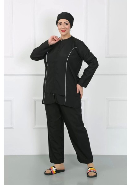 Büyük Beden Tesettür Büyük Mayo Siyah indirimleri