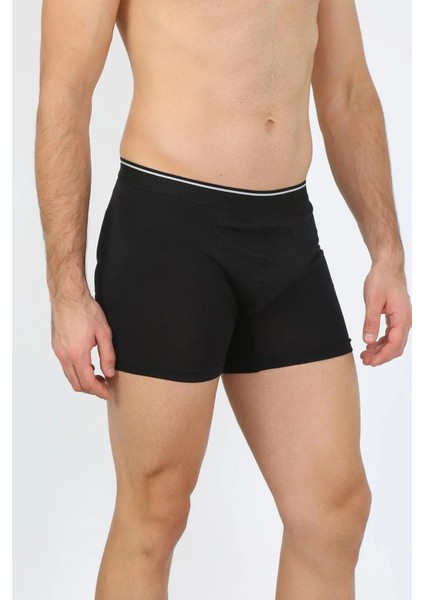 Erkek Pamuk Likralı Boxer Siyah modelleri