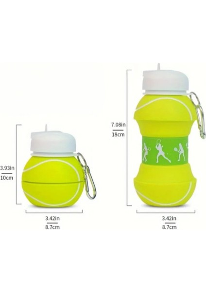 Yeşil Katlanabilir Akordiyon Şişe, Şık ve Kompakt Su Kabı indirimleri