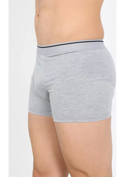 Erkek Pamuk Likralı Boxer Gri fırsatları