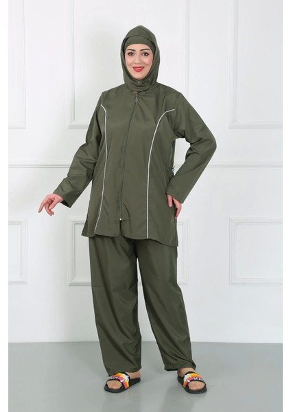 Büyük Beden Tesettür Büyük Mayo Haki fiyatları