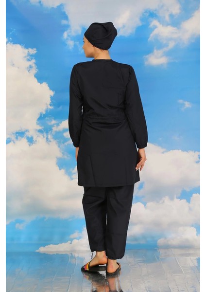 Kadın Tam Tesettür Mayo Lacivert