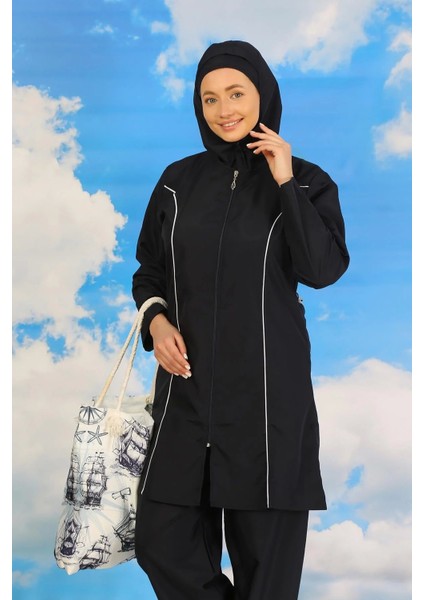 Kadın Tam Tesettür Lacivert Mayo indirimleri