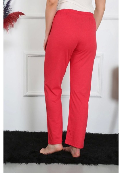 Kadın Pamuk Penye Tek Alt Pijama Mercan indirimleri