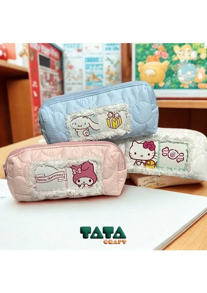 Pembe Karakterli Okul ve Kozmetik Çantası, Şık ve Kullanışlı Tasarım fırsatları