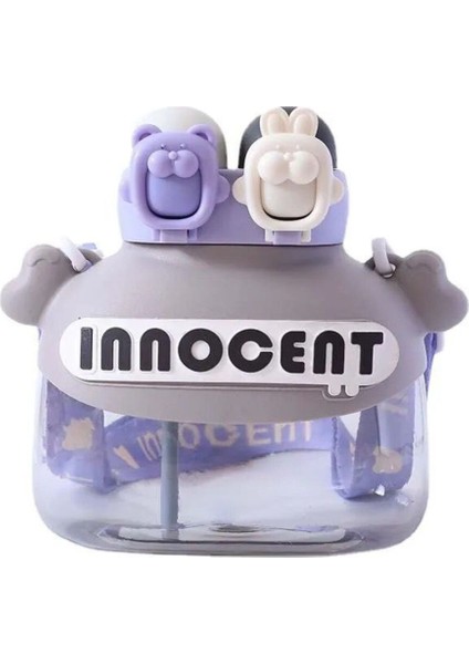 1300ML Çocuk Su Matarası, Kayışlı, Bpa Içermez, Okul ve Taşıma Için Ideal, 3D Stickerlı