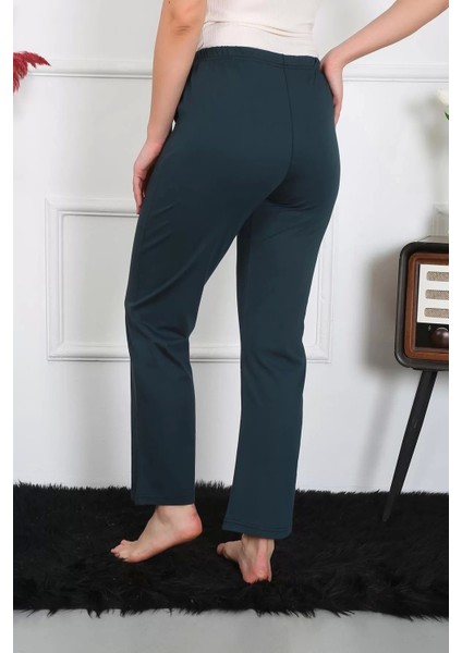 Kadın Pamuk Penye Tek Alt Pijama Petrol indirimleri