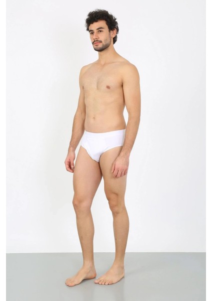 Erkek Pamuk Likralı Slip Beyaz modelleri