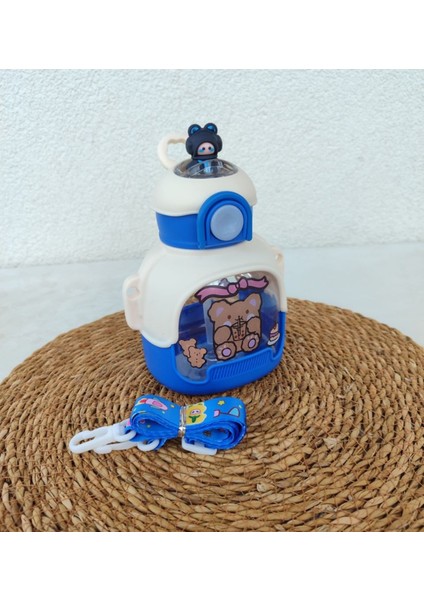 700 ml Mavi Okul Matara Seti, Sticker Hediyeli, Şık ve Dayanıklı Tasarım fırsatları