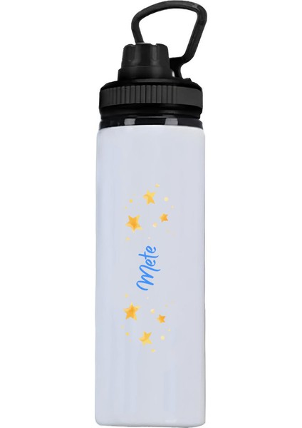 Kişiye Özel Isimli Suluk ve Matara, Spor, Okul, Günlük Kullanım Için Yıldızlı Tasarım