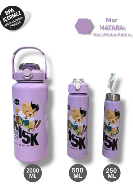 Mor Su Matarası, Her Yerde Kullanıma Uygun, Şık ve Dayanıklı Tasarım