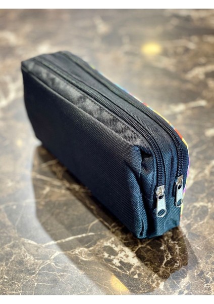 Deniz Desenli Çocuk Iki Bölmeli Kalemlik Siyah 21X11X6 cm indirimleri