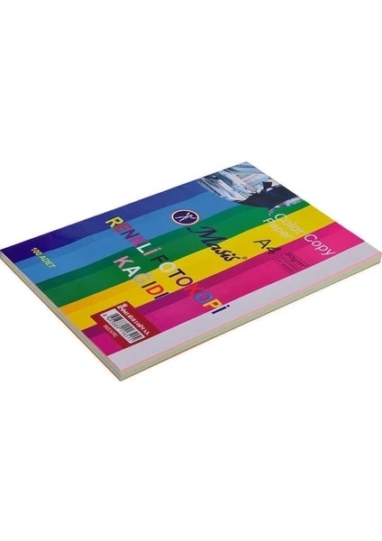 Masis Renkli Fotokopi Kağıdı Fosforlu Pembe FK100-FP