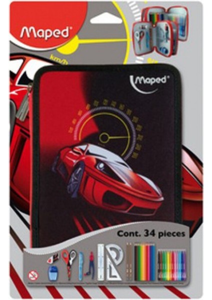 Çocuklar Için Renkli Cars Kalem Kutusu, Okul ve Çalışma Için Idealdir