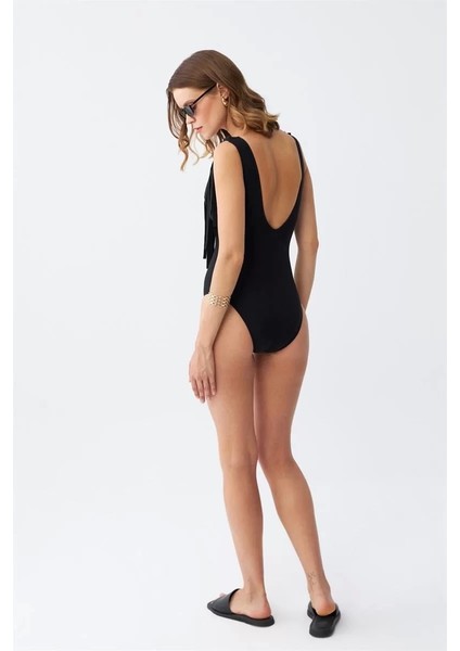 Kadın Püsküllü Mayo Siyah modelleri