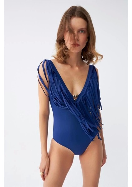 Kadın Püsküllü Mayo Saks modelleri