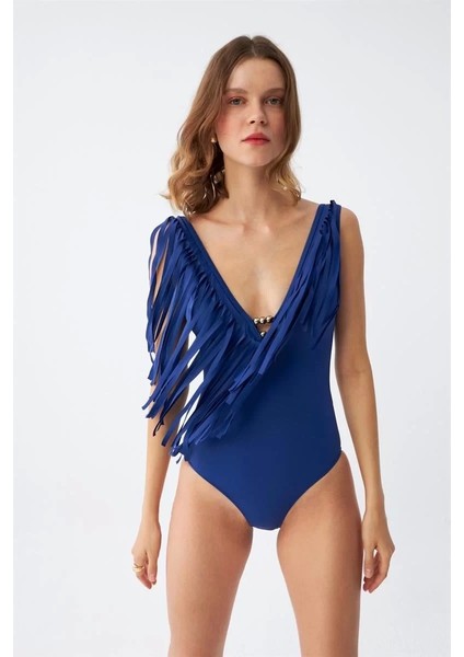 Kadın Püsküllü Mayo Saks