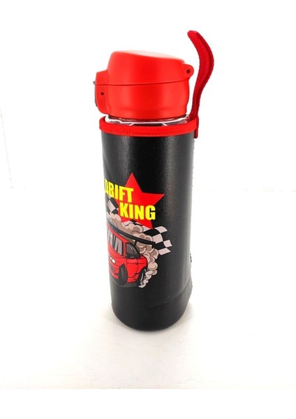 Şişe 500ML, Cam, Deri Kılıf, Kilitli, Siyah-Mavi, Araba, Okul, Su Matarası modelleri