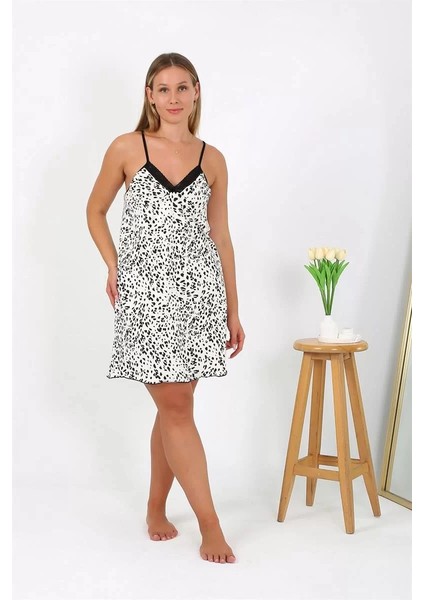 Kadın Büyük Beden Ip Askılı Gecelik