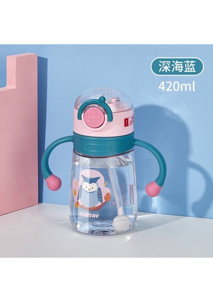 Renkli Tritan Pipetli Suluk, Çocuklar Için, 420 Ml, Bpa Içermeyen, Sağlıklı ve Şık