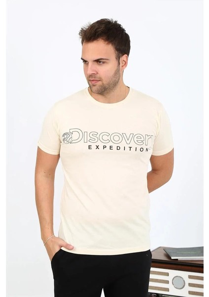 Erkek Kısa Kol Penye Pijama Takımı Krem fırsatları