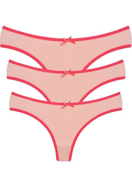 Pamuklu 3lü Tanga Külot Pudra