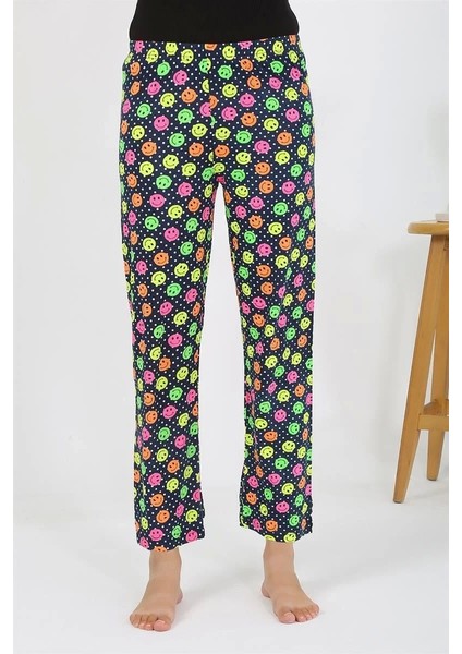 Kadın Penye Smile Desenli Tek Alt Pijama fırsatları