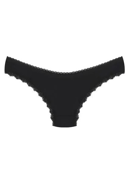 Pamuklu 3lü Tanga Külot Siyah fiyatları