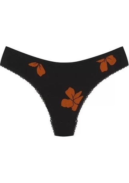 Pamuklu 3lü Tanga Külot Siyah fiyatları