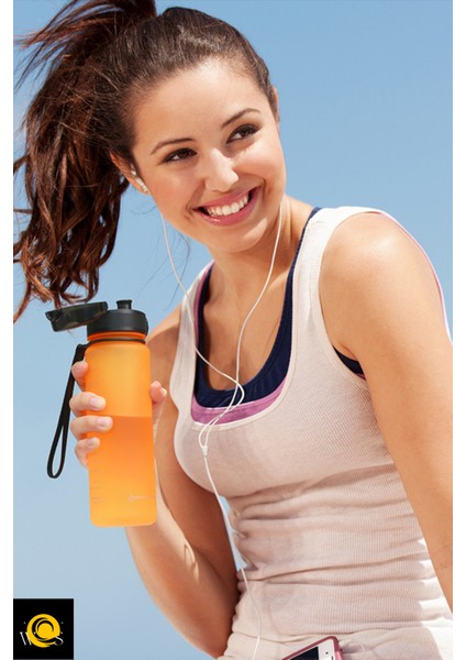 Çevre Dostu Çocuk ve Spor 500ML Turuncu Tritan Suluk