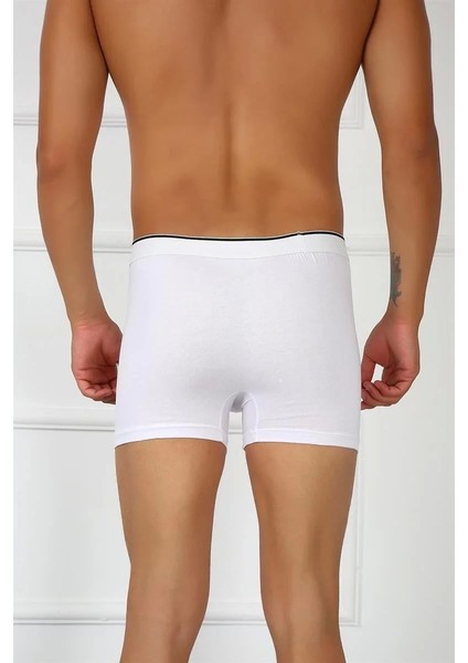 Erkek Büyük Beden Pamuklu Likralı Boxer Beyaz fırsatları