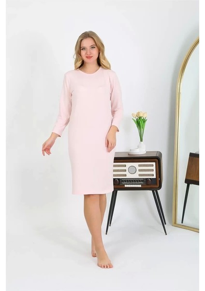 Pamuk Ev Elbisesi Tunik Gecelik Somon fırsatları