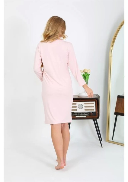 Pamuk Ev Elbisesi Tunik Gecelik Somon indirimleri