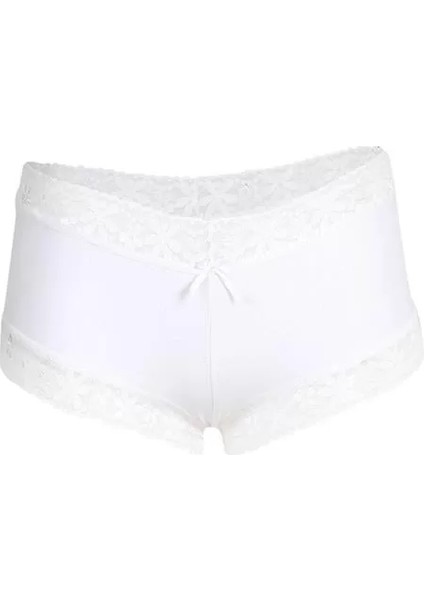 Kadın Pamuklu 2li Boxer Beyaz fiyatları