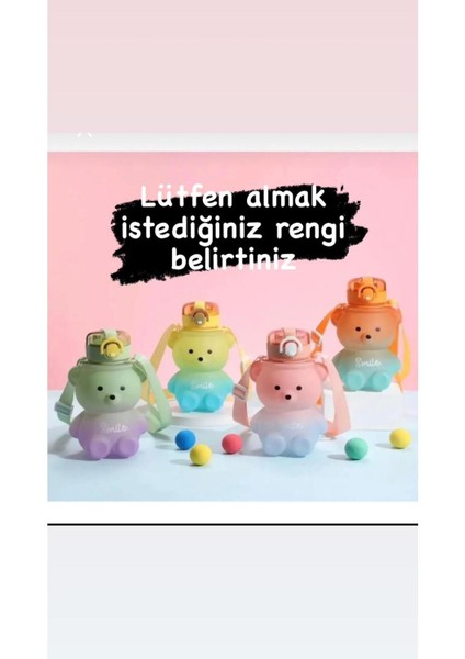 Renkli Çocuk Motivasyonlu Su Matarası, Okul ve Kamp Için Ideal, Neşeli Tasarım