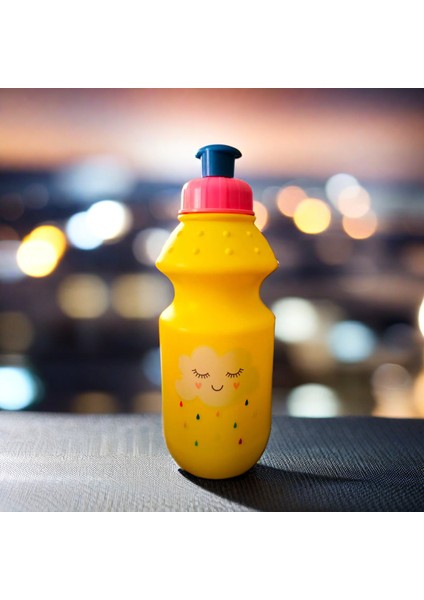 Renkli Çocuk Su Şişesi, 350 ml Bpa Free, Okul ve Ev Kullanımı Için Ideal.