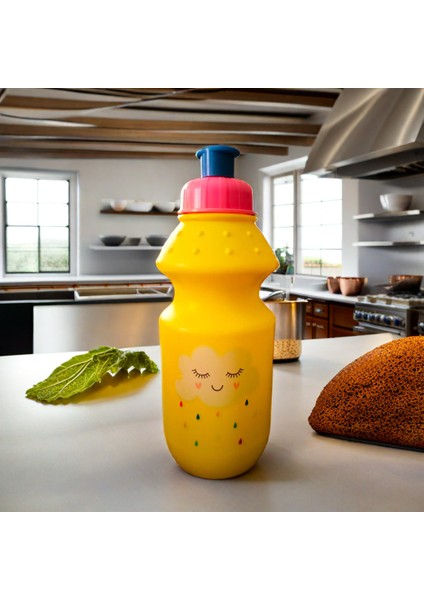 Renkli Çocuk Su Şişesi, 350 ml Bpa Free, Okul ve Ev Kullanımı Için Ideal. fiyatları