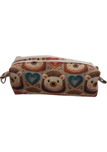 Çift Fermuarlı Büyük Boy Kalem ve Makyaj Çantası, Çok Renkli, Okula ve Seyahate Uygun fiyatları