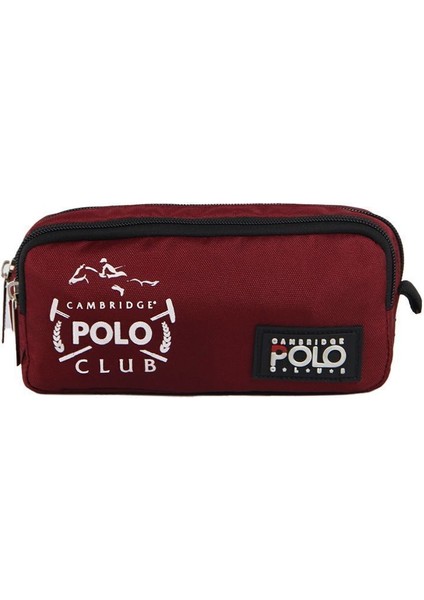 Kırmızı Çift Bölmeli Okul Kalemlik, Şık ve Pratik Tasarım