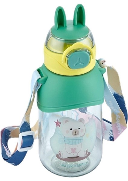 Renkli 650 ml Pipetli ve Kilitli Su Matarası, Şık ve Kullanışlı Tasarım